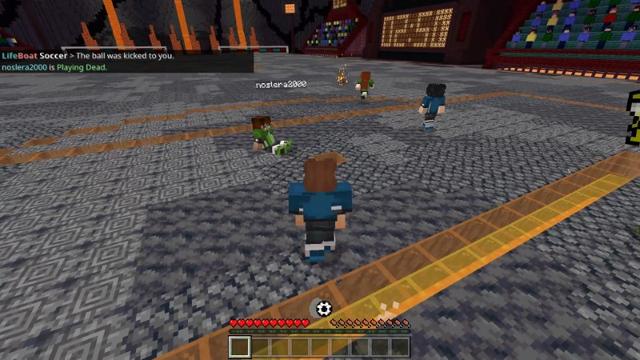 Screenshot of the Minecraft Bedrock Marketplace product Lifeboat Soccer 24 created by Lifeboat.