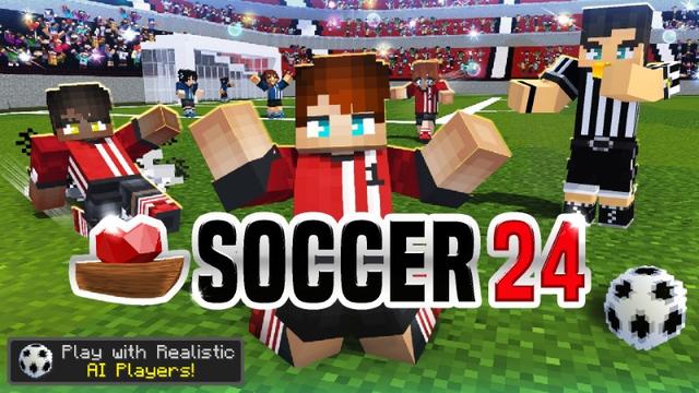 Thumbnail of the Minecraft Bedrock Marketplace product Lifeboat Soccer 24 created by Lifeboat.