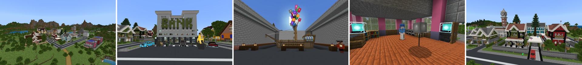 Panorama of the Minecraft Bedrock Marketplace product Lift created by Lifeboat.