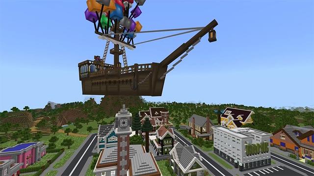 Screenshot of the Minecraft Bedrock Marketplace product Lift created by Lifeboat.