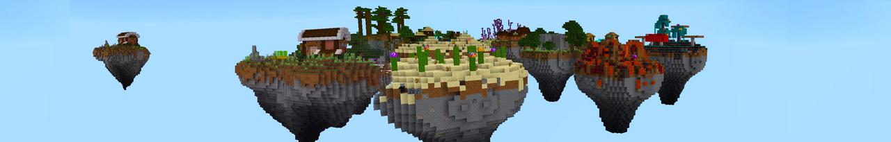 Panorama of the Minecraft Bedrock Marketplace product Lucky Block Trees created by Lifeboat.