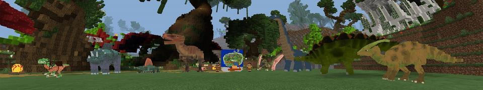 Panorama of the Minecraft Bedrock Marketplace product Lucky Dinosaur Eggs created by Lifeboat.