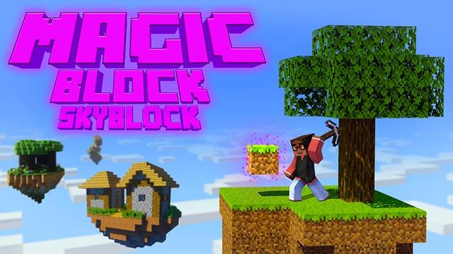 Thumbnail of the Minecraft Bedrock Marketplace product Magic Block Skyblock created by Lifeboat.