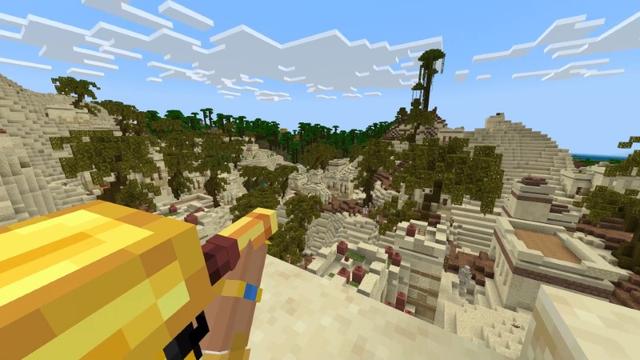 Screenshot of the Minecraft Bedrock Marketplace product Mega Pyramid Village created by Lifeboat.