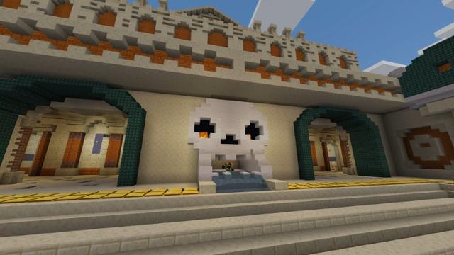 Screenshot of the Minecraft Bedrock Marketplace product Mega Pyramid Village created by Lifeboat.