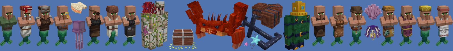 Panorama of the Minecraft Bedrock Marketplace product Mermaid Village created by Lifeboat.