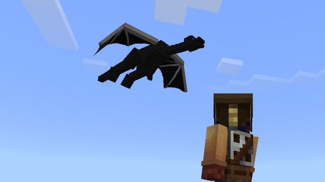 Screenshot of the Minecraft Bedrock Marketplace product Mini Ender Dragon Pet created by Lifeboat.