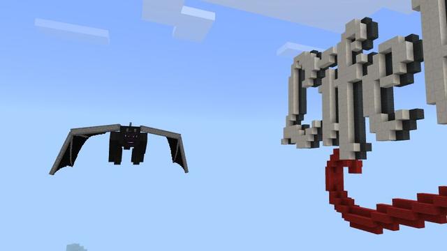 Screenshot of the Minecraft Bedrock Marketplace product Mini Ender Dragon Pet created by Lifeboat.