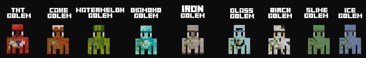 Panorama of the Minecraft Bedrock Marketplace product Mini Golems created by Lifeboat.