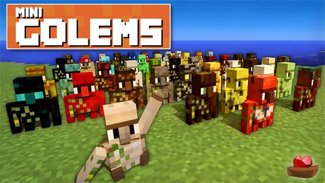 Thumbnail of the Minecraft Bedrock Marketplace product Mini Golems created by Lifeboat.