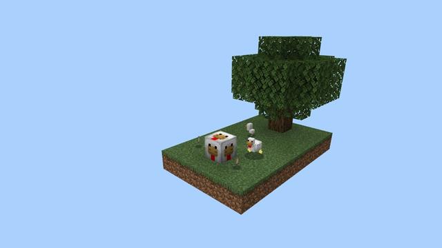 Screenshot of the Minecraft Bedrock Marketplace product Mob Blocks One Block Challenge created by Lifeboat.