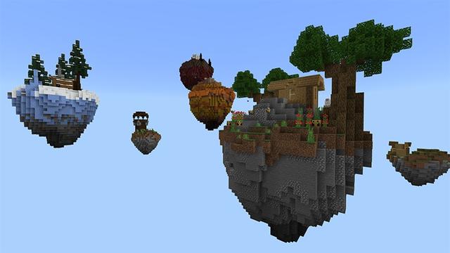 Screenshot of the Minecraft Bedrock Marketplace product Mob Blocks One Block Challenge created by Lifeboat.