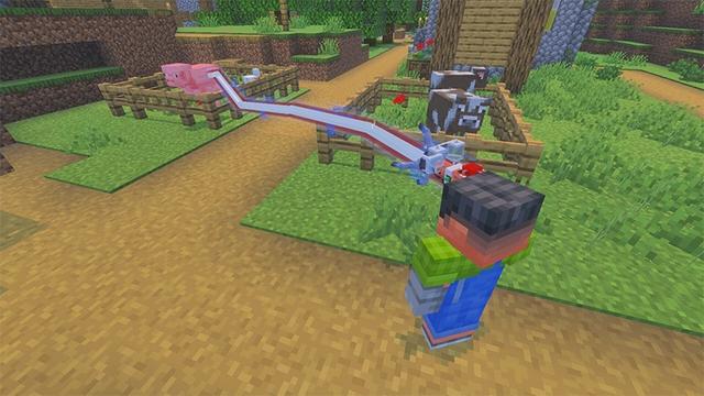 Screenshot of the Minecraft Bedrock Marketplace product Mob Fusion Add-On created by Lifeboat.