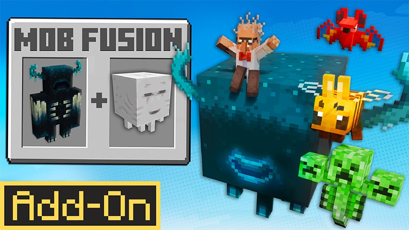 Thumbnail of the Minecraft Bedrock Marketplace product Mob Fusion Add-On created by Lifeboat.