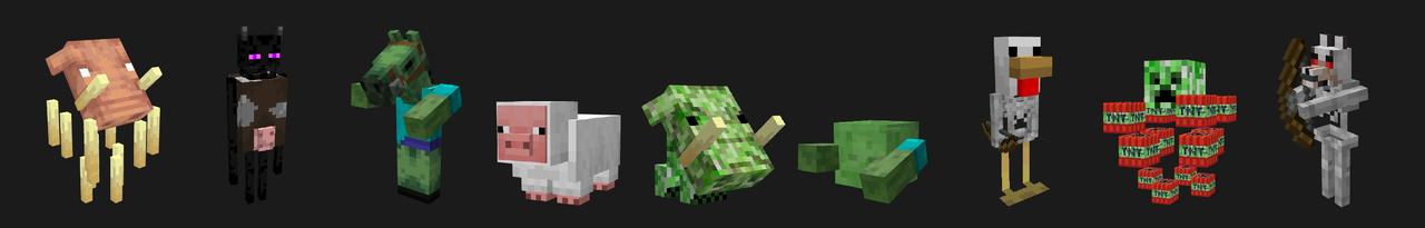 Panorama of the Minecraft Bedrock Marketplace product Mob Fusion created by Lifeboat.