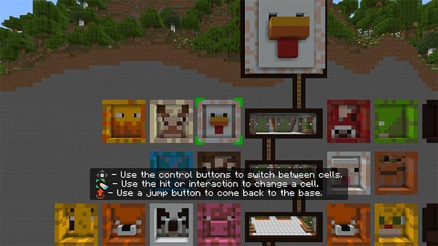 Screenshot of the Minecraft Bedrock Marketplace product Mob Head Base created by Lifeboat.