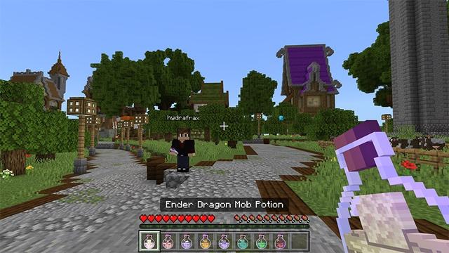 Screenshot of the Minecraft Bedrock Marketplace product Mob Potions created by Lifeboat.