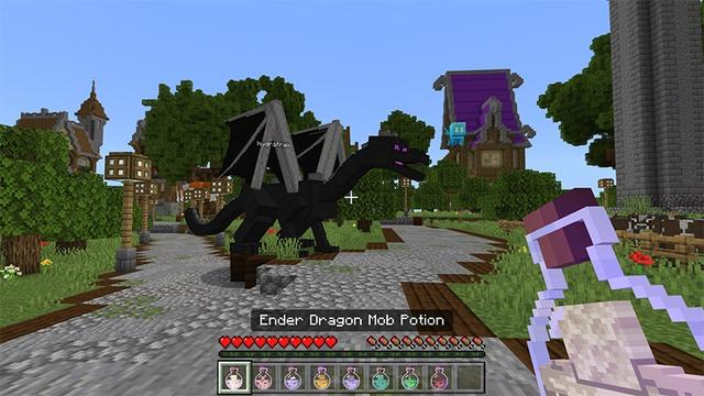 Screenshot of the Minecraft Bedrock Marketplace product Mob Potions created by Lifeboat.