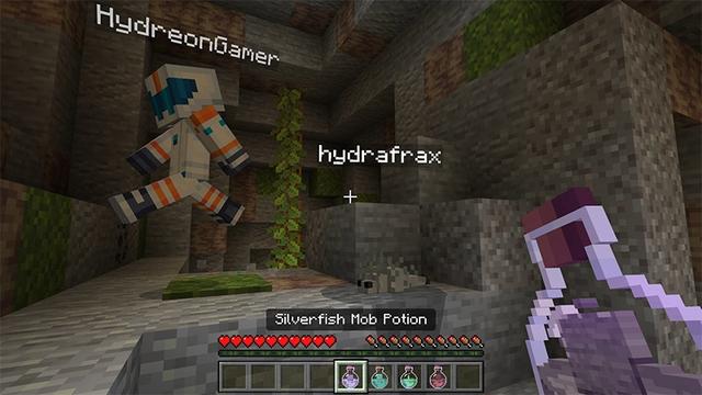 Screenshot of the Minecraft Bedrock Marketplace product Mob Potions created by Lifeboat.