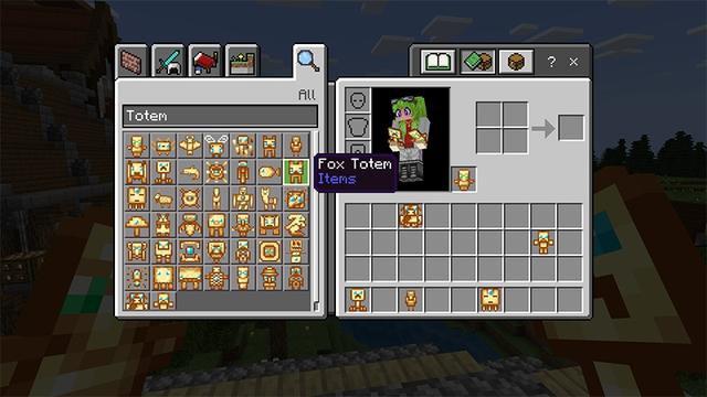 Screenshot of the Minecraft Bedrock Marketplace product Mob Totems created by Lifeboat.
