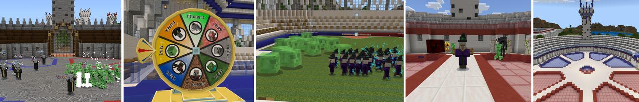 Panorama of the Minecraft Bedrock Marketplace product Mob vs. Mob created by Lifeboat.