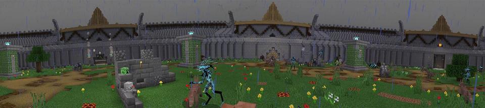 Panorama of the Minecraft Bedrock Marketplace product Monster Mob Arena created by Lifeboat.