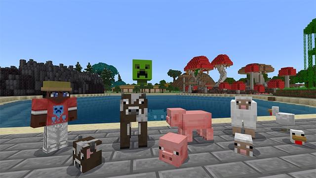 Screenshot of the Minecraft Bedrock Marketplace product More Mob Heads created by Lifeboat.
