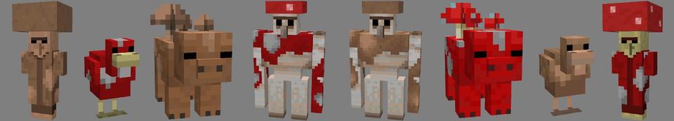 Panorama of the Minecraft Bedrock Marketplace product Mushroom Village created by Lifeboat.