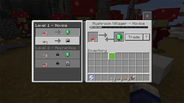 Screenshot of the Minecraft Bedrock Marketplace product Mushroom Village created by Lifeboat.