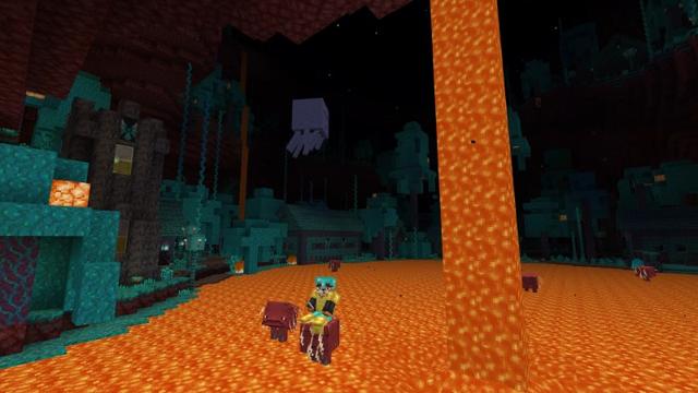 Screenshot of the Minecraft Bedrock Marketplace product Nether in the Overworld created by Lifeboat.