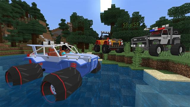 Screenshot of the Minecraft Bedrock Marketplace product Off-Road Trucks created by Lifeboat.