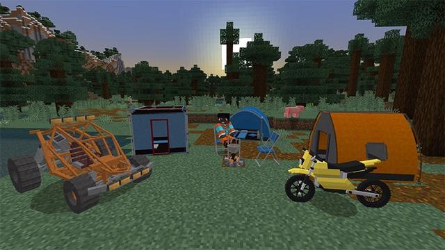 Screenshot of the Minecraft Bedrock Marketplace product Off-Road Trucks created by Lifeboat.