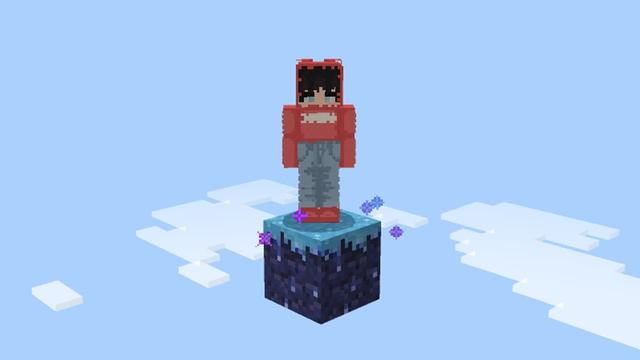 Screenshot of the Minecraft Bedrock Marketplace product One Block Dimension Add-On created by Lifeboat.