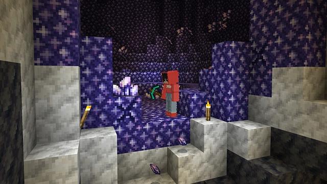 Screenshot of the Minecraft Bedrock Marketplace product One Block Dimension Add-On created by Lifeboat.