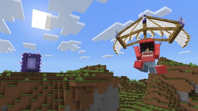 Screenshot of the Minecraft Bedrock Marketplace product One Block Dimension Add-On created by Lifeboat.
