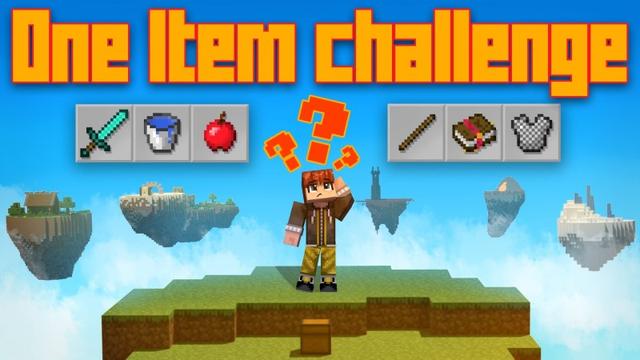 Thumbnail of the Minecraft Bedrock Marketplace product One Item Challenge created by Lifeboat.