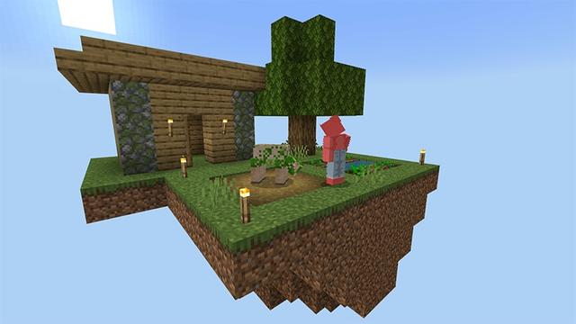 Screenshot of the Minecraft Bedrock Marketplace product One Sheep Challenge created by Lifeboat.
