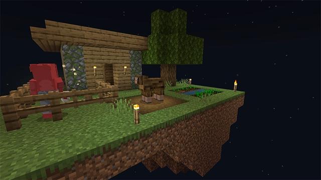 Screenshot of the Minecraft Bedrock Marketplace product One Sheep Challenge created by Lifeboat.