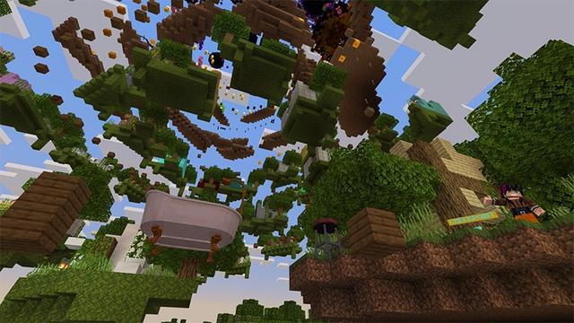 Screenshot of the Minecraft Bedrock Marketplace product Only Up! created by Lifeboat.