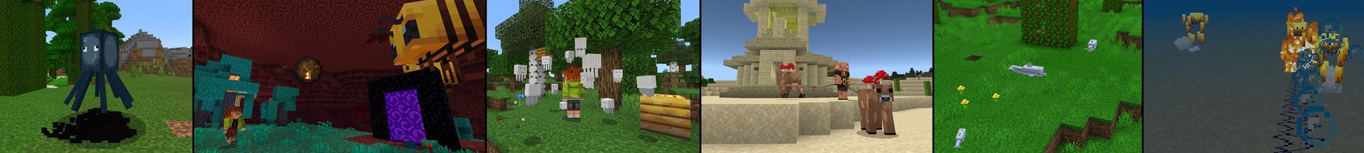 Panorama of the Minecraft Bedrock Marketplace product Opposite Day created by Lifeboat.