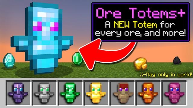 Thumbnail of the Minecraft Bedrock Marketplace product Ore Totems+ created by Lifeboat.