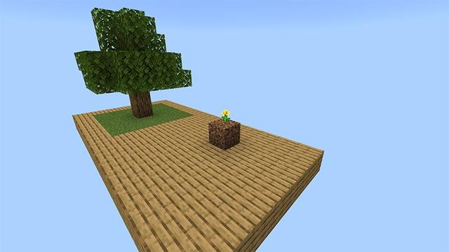 Screenshot of the Minecraft Bedrock Marketplace product Original One Block Challenge created by Lifeboat.