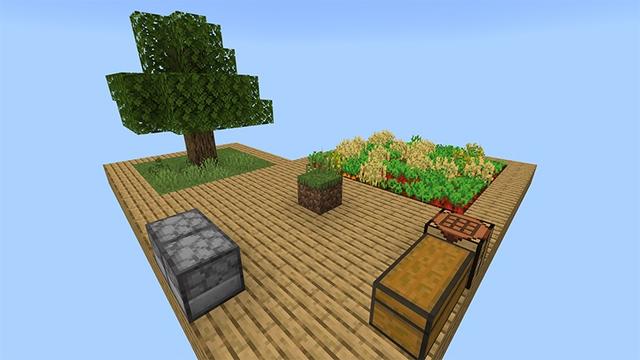 Screenshot of the Minecraft Bedrock Marketplace product Original One Block Challenge created by Lifeboat.