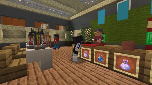 Screenshot of the Minecraft Bedrock Marketplace product Parkour High School created by Lifeboat.