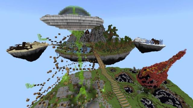 Screenshot of the Minecraft Bedrock Marketplace product Parkour High School created by Lifeboat.