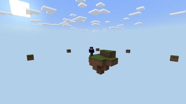 Screenshot of the Minecraft Bedrock Marketplace product Parkour Skyblock Challenge created by Lifeboat.