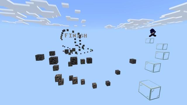 Screenshot of the Minecraft Bedrock Marketplace product Parkour Skyblock Challenge created by Lifeboat.
