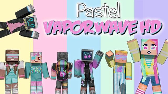 Thumbnail of the Minecraft Bedrock Marketplace product Pastel Vaporwave HD created by Lifeboat.
