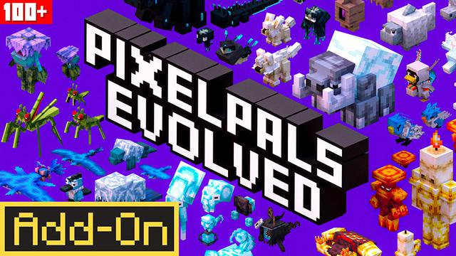 Thumbnail of the Minecraft Bedrock Marketplace product PixelPals: Evolved Add-On created by Lifeboat.
