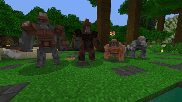Screenshot of the Minecraft Bedrock Marketplace product Planet of Gorillas created by Lifeboat.